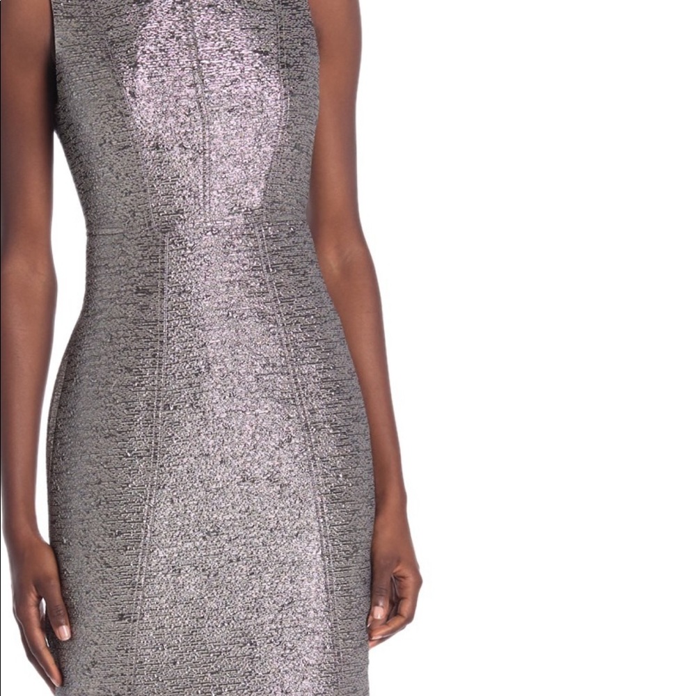 $430 DVF for  US 12 metallic dress new with tag